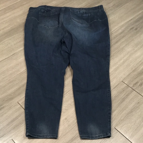 Sky High Skinny Premium Stretch High-Rise Dark Wash Jeans size 28T - Picture 2 of 10